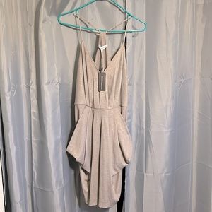 NWT  BCBGeneration Taupe Cocktail Dress size L